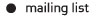 mailing list